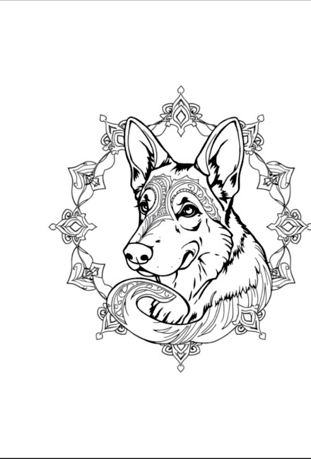 A design from Dog Mandalas