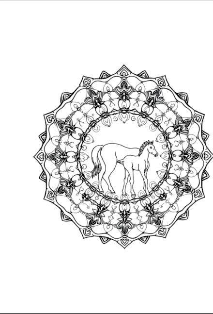 A design from Horse Mandalas
