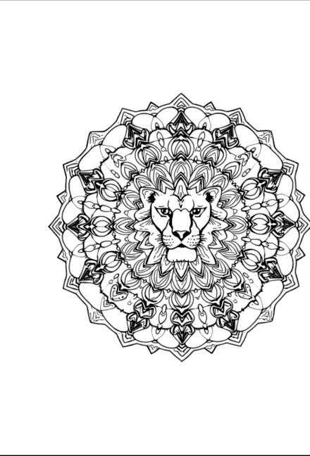 A design from Lion Mandalas