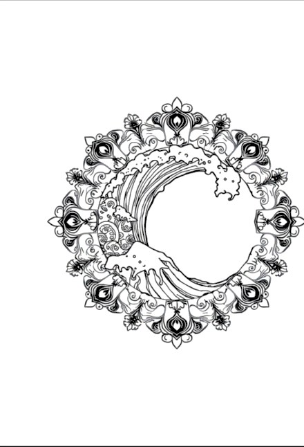 A design from Ocean Wave Mandalas