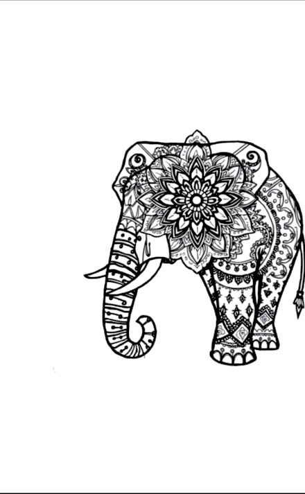 A design from Safari Animal Mandalas