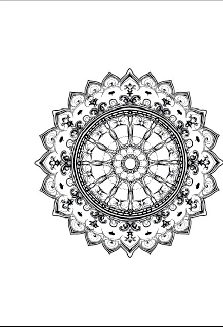 A design from Stained Glass Mandalas