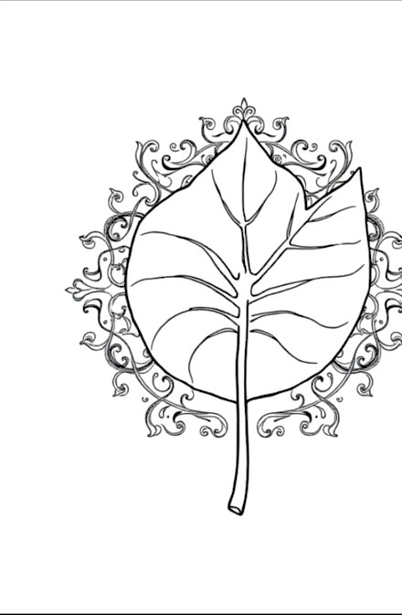 A design from Tropical Leaf Mandalas