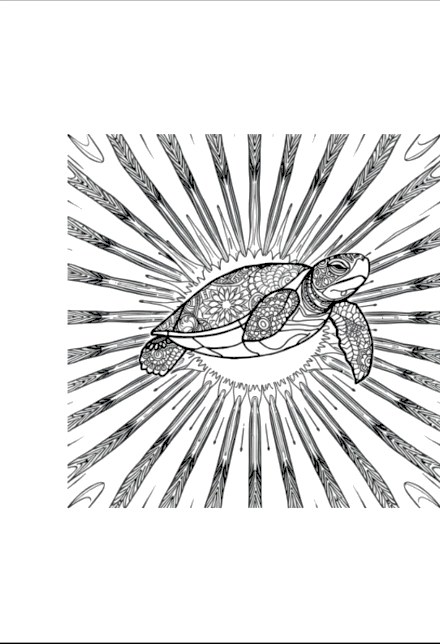 A design from Sea Turtle Mandalas