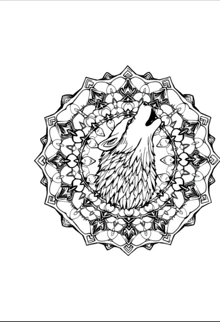 A design from Wolf Mandalas