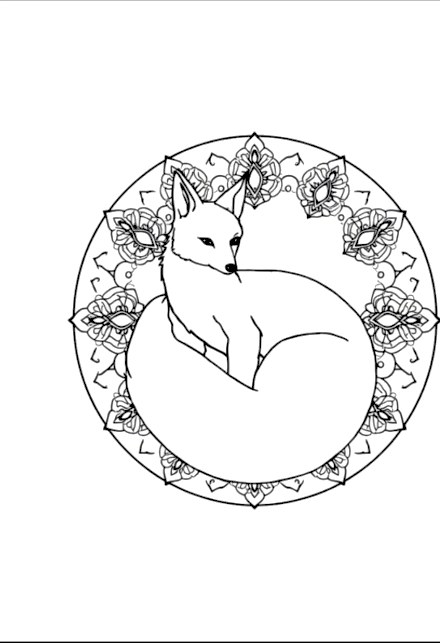 A design from Woodland Animal Mandalas