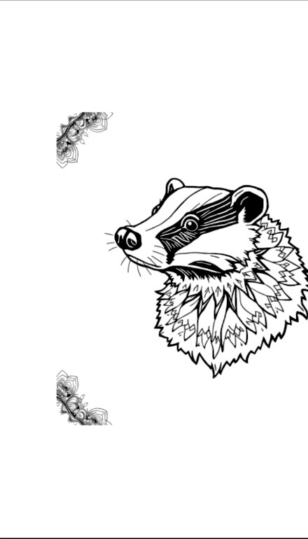 A design from Woodland Animal Mandalas